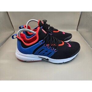 Nike Air Presto Shoes Women's 9 Black Racer Blue Road Running Athletic Sneakers